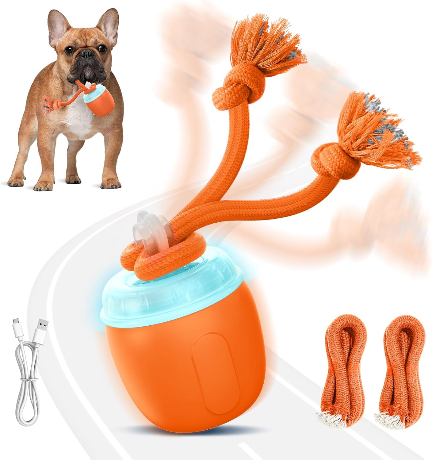 COPHCY Juguetes interactivos para perros, juguete automático para p...