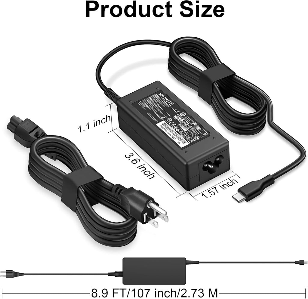 Cargador USB C Compatible con Cargador de Laptop Lenovo Chromebook...