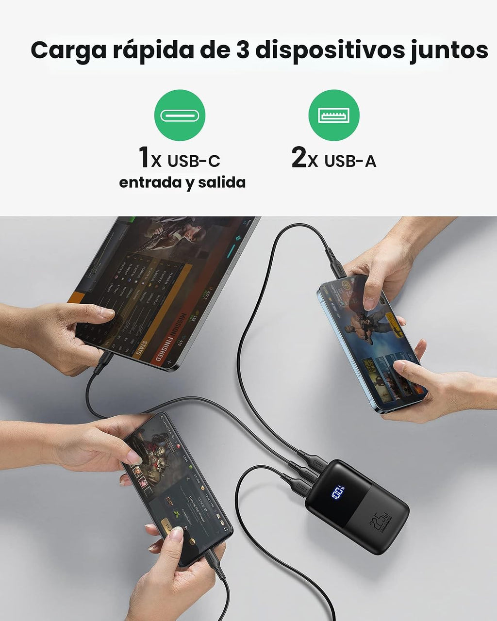 INIU Cargador portátil, la batería externa de 10000 mAh más pequeña...