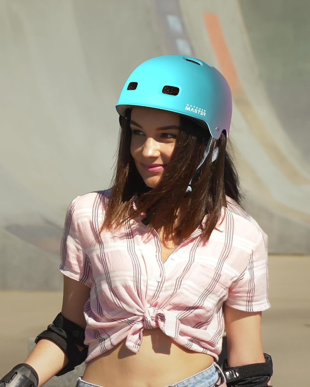 OutdoorMaster - Casco de patineta y ciclismo, dos forros extraíbles...