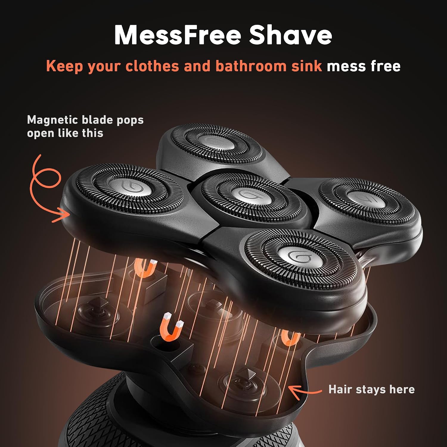 Groomie BaldiePro - Afeitadoras inalámbricas de cabeza calva para h...