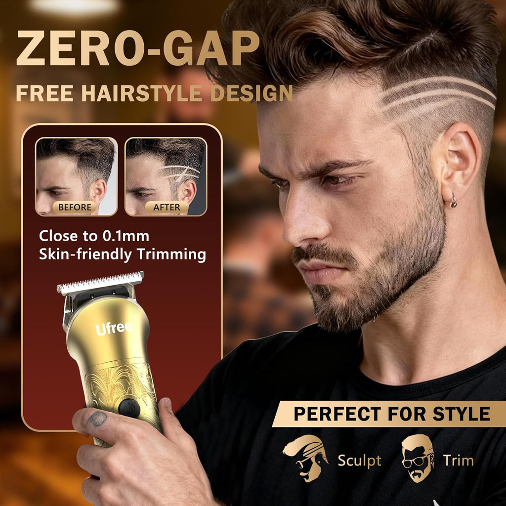 Ufree Kit de corte de cabello profesional 8 en 1, cortapelos para h...