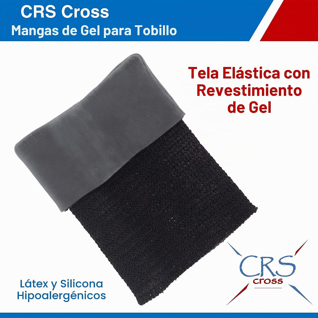 CRS Cross Mangas de gel para tobillo. Un par de calcetines acolchad...
