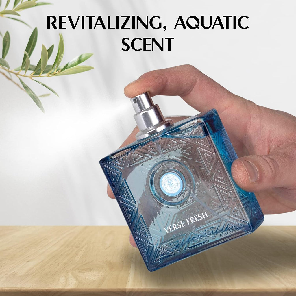 NovoGlow Verse Fresh - Eau de Parfum en espray para hombres de 3.4...