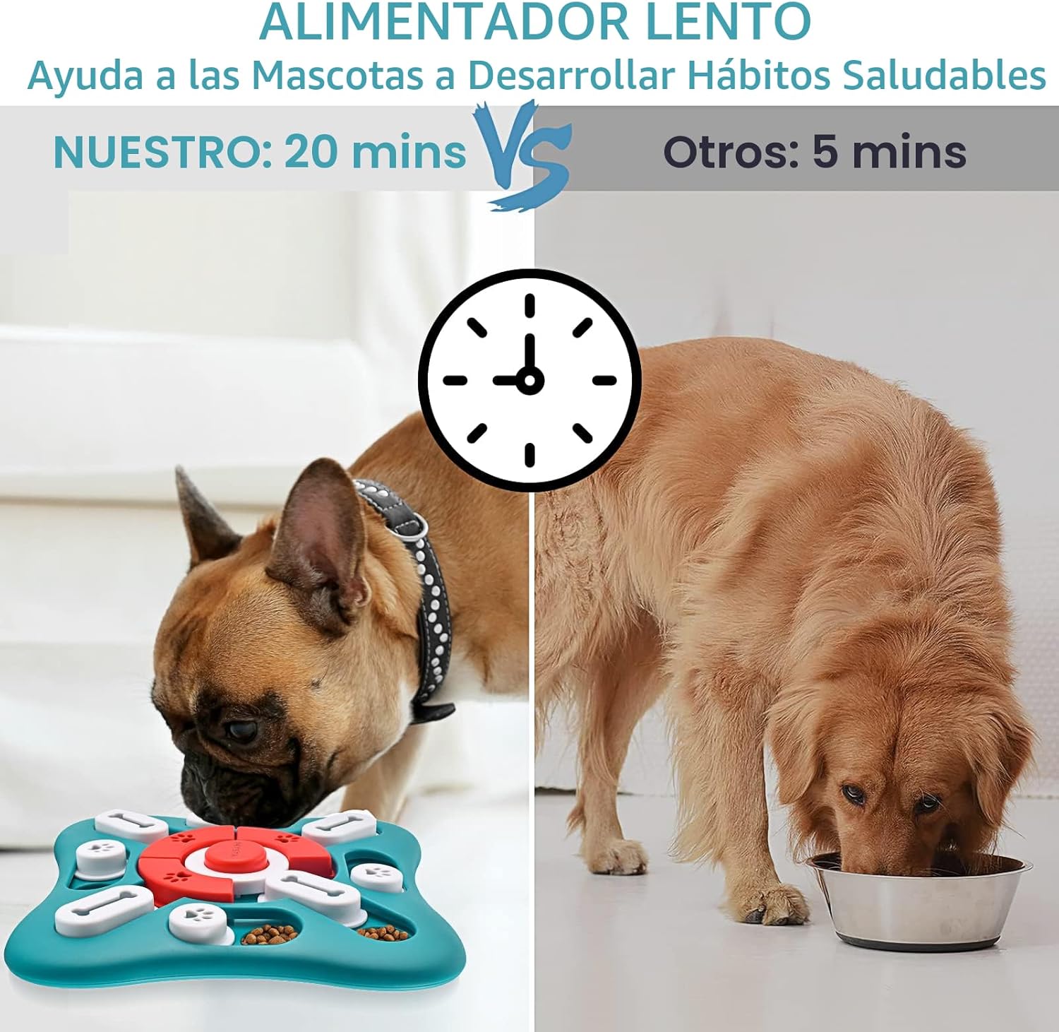 PETSTA Juguetes de Rompecabezas para Perros, Juguetes de Enriquecim...