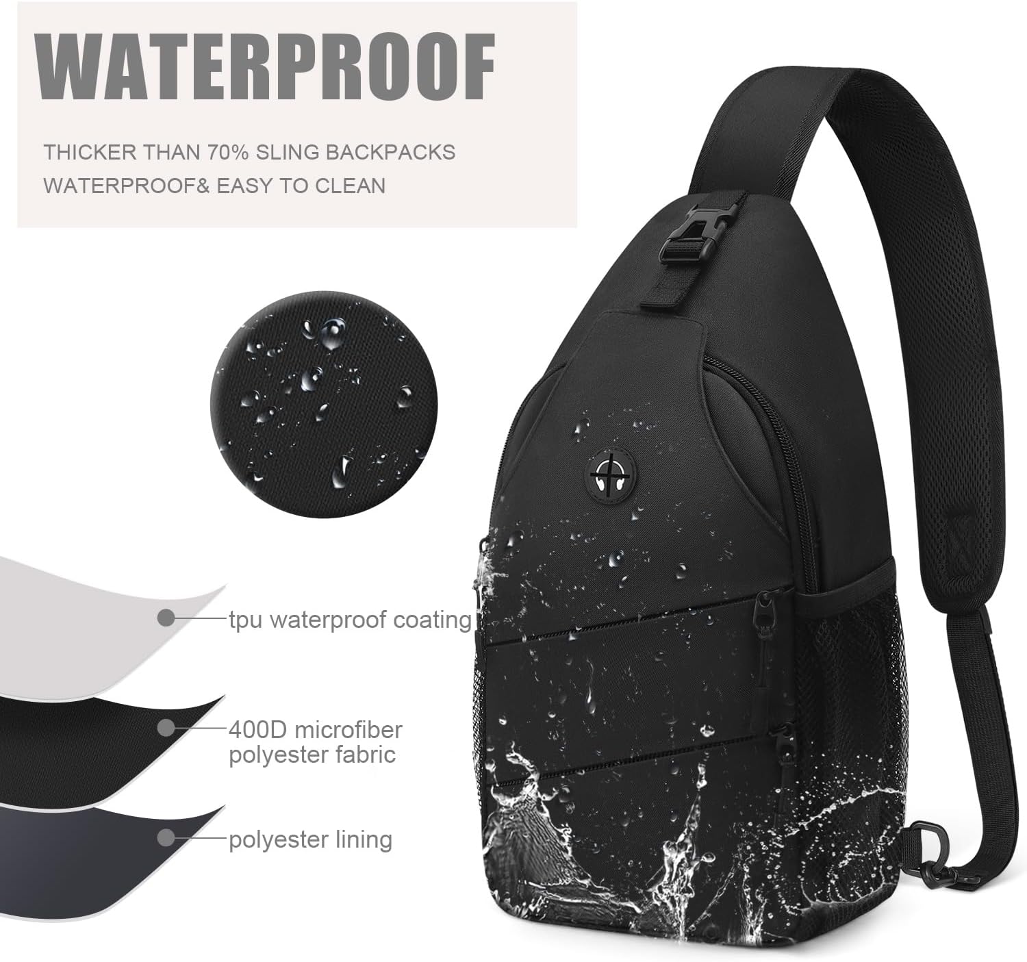 Pritent Bolsos cruzados para mujeres y hombres, mochila de moda, bo...