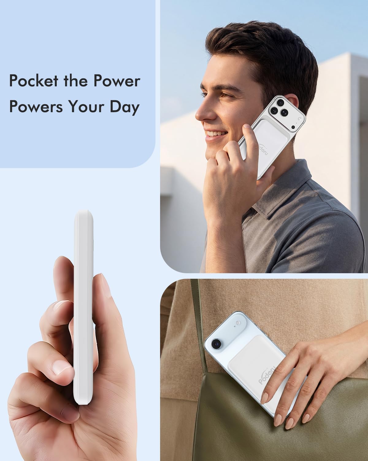 podoru Magsafe Power Bank, cargador portátil magnético de 10000 mAh...