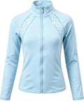 JoyCan Chaqueta de entrenamiento de patinaje sobre hielo para niña,...