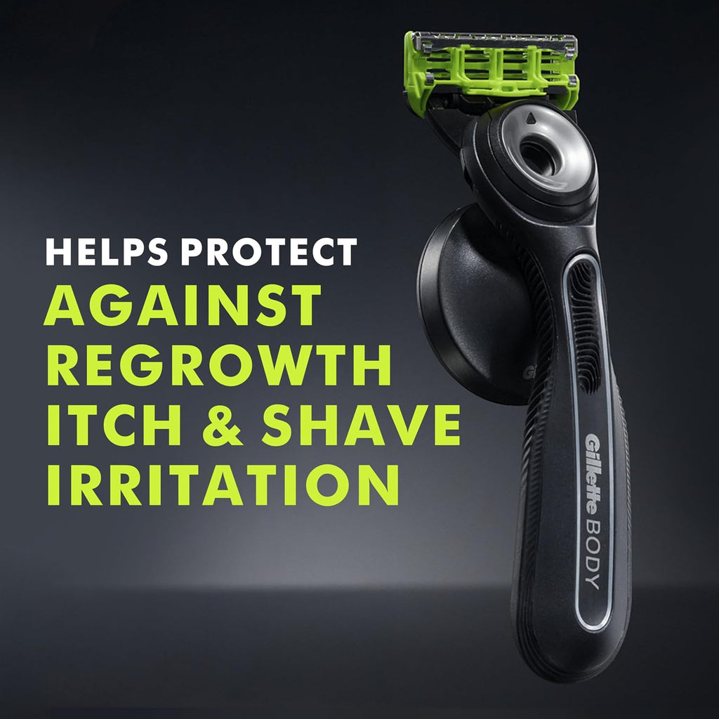 Gillette Labs Body + Intimate Razor For Men Handle + 4 recambios de...