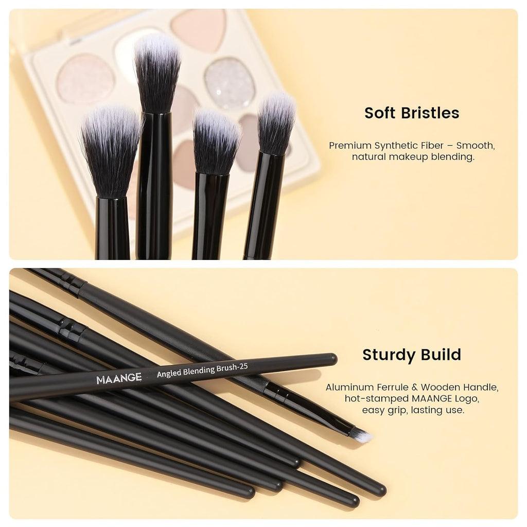 MAANGE Juego de 41 brochas de maquillaje de alta calidad, sintética...