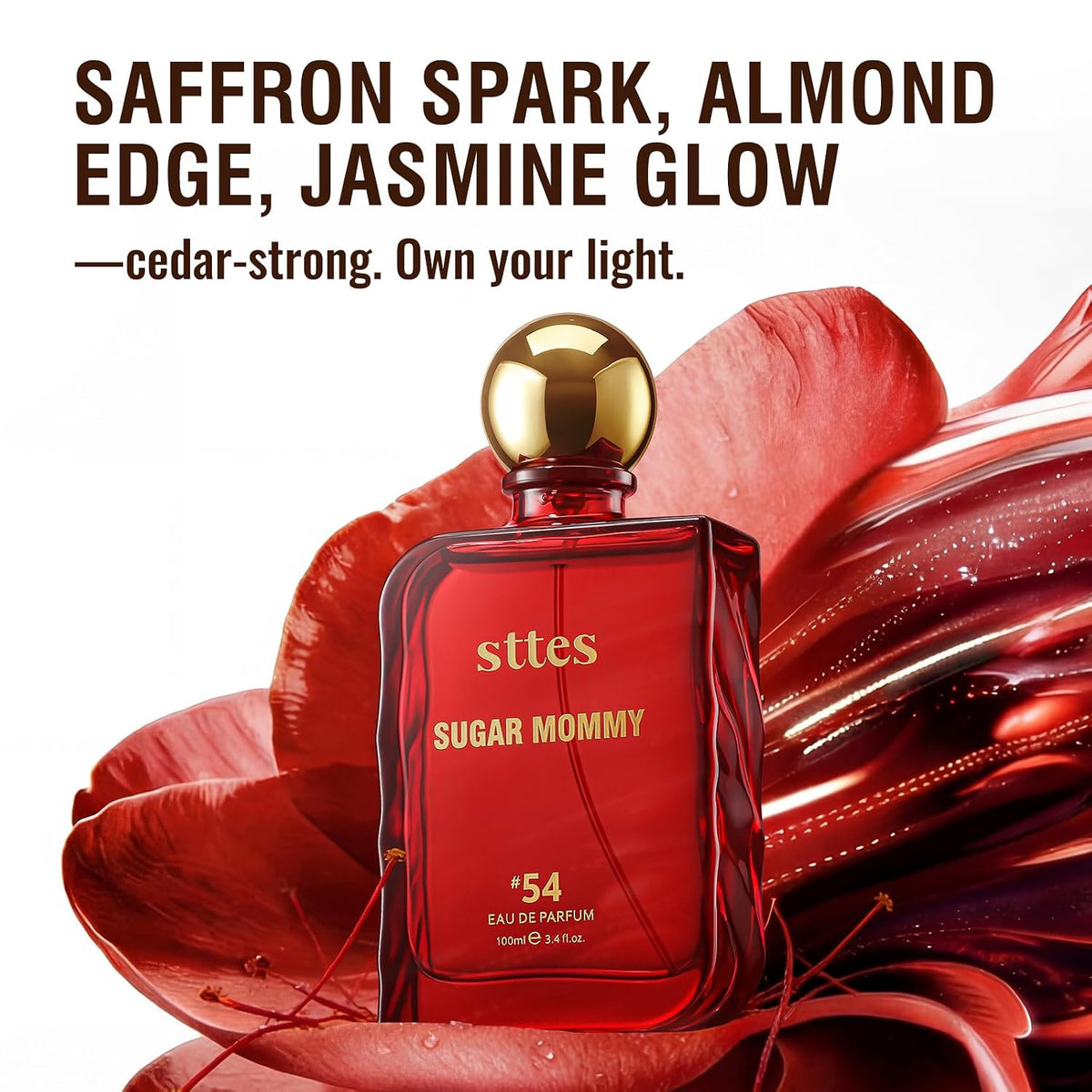 Sttes Perfume Sugar Mommy #54 Eau de Parfum para mujer, aroma de az...