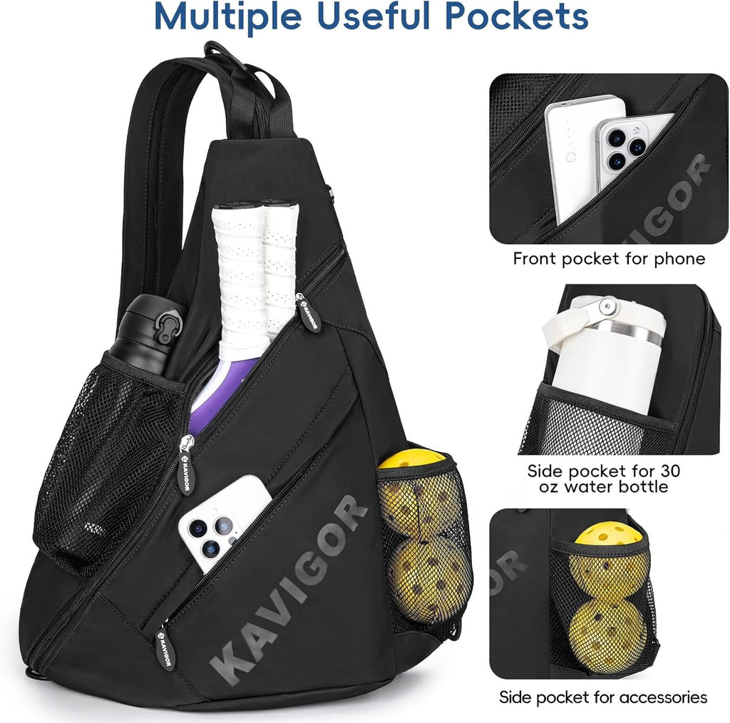 KAVIGOR Bolsa de pickleball 2025, mochila ultraligera convertible c...
