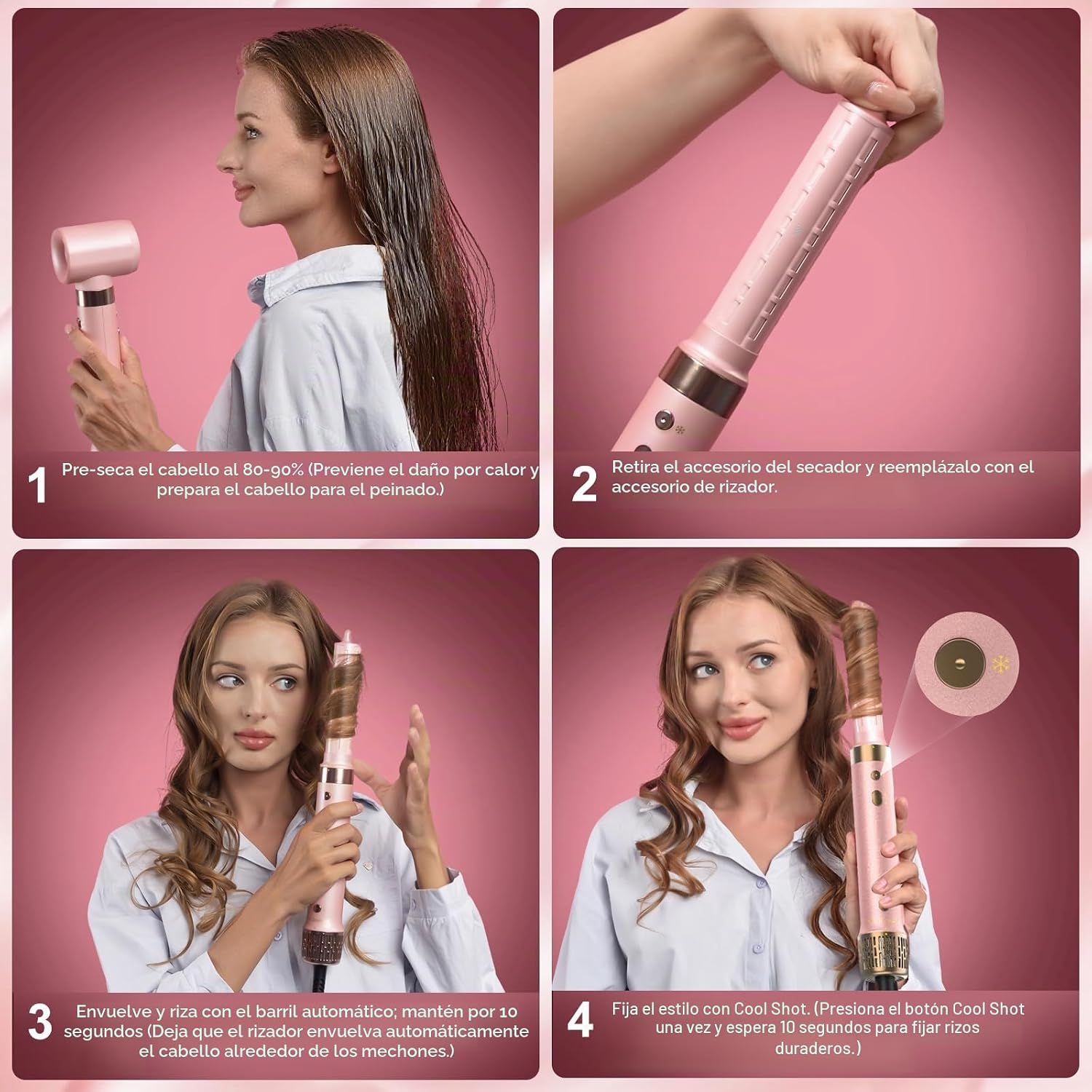 Mythsight StyleVibe - Estilizador de aire 6 en 1, secador de pelo y...