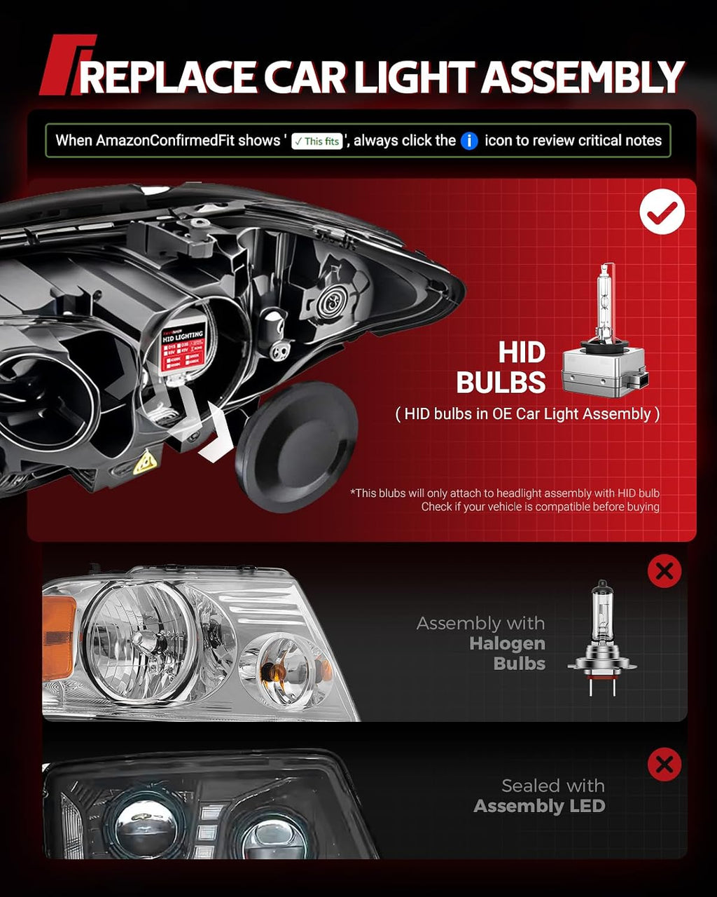 Torchbeam Bombillas HID D3S, 6000 K blanco frío, 35 W 66340 42403 4...