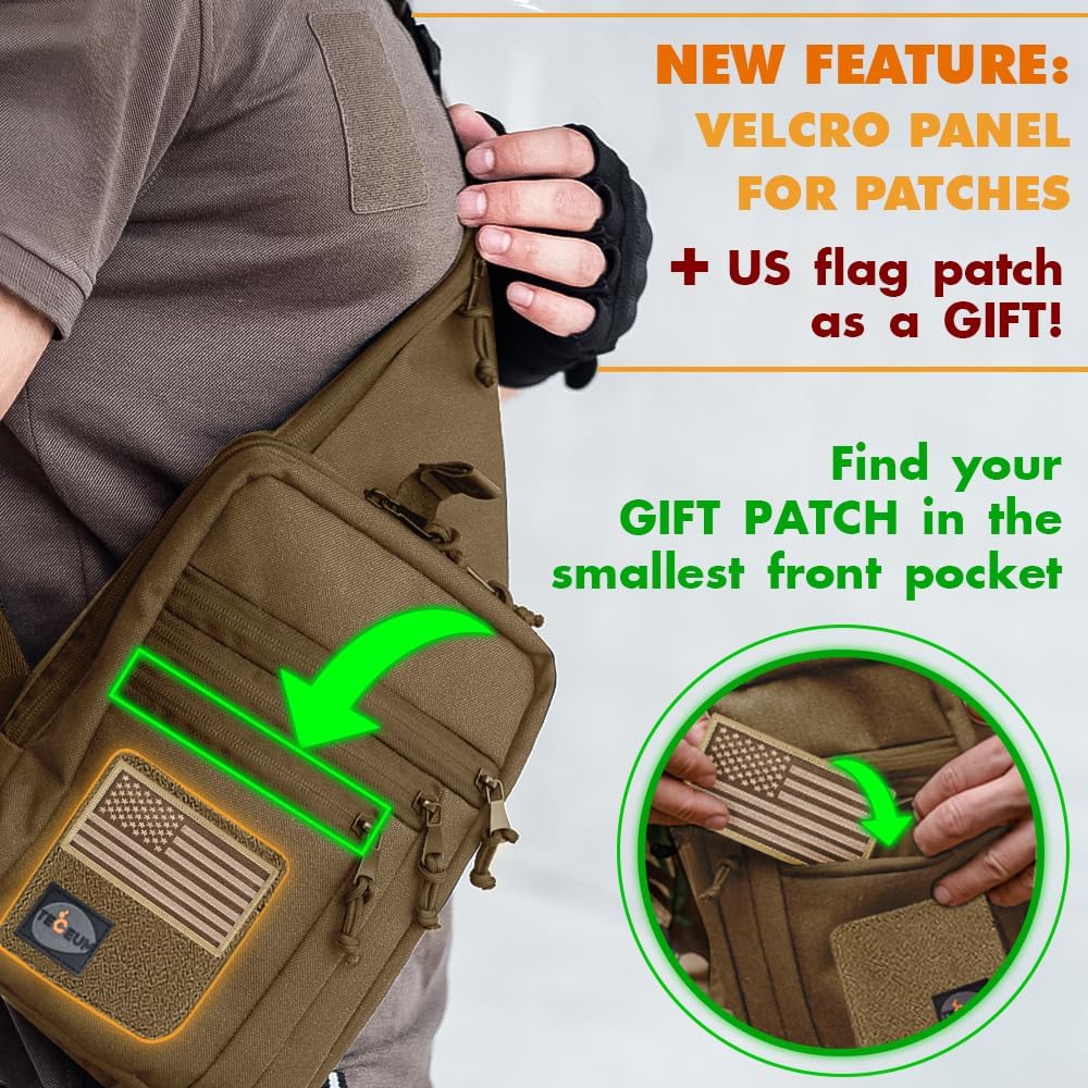 TECEUM Bolso táctico compacto con parche \u2013 CCW para todos los...