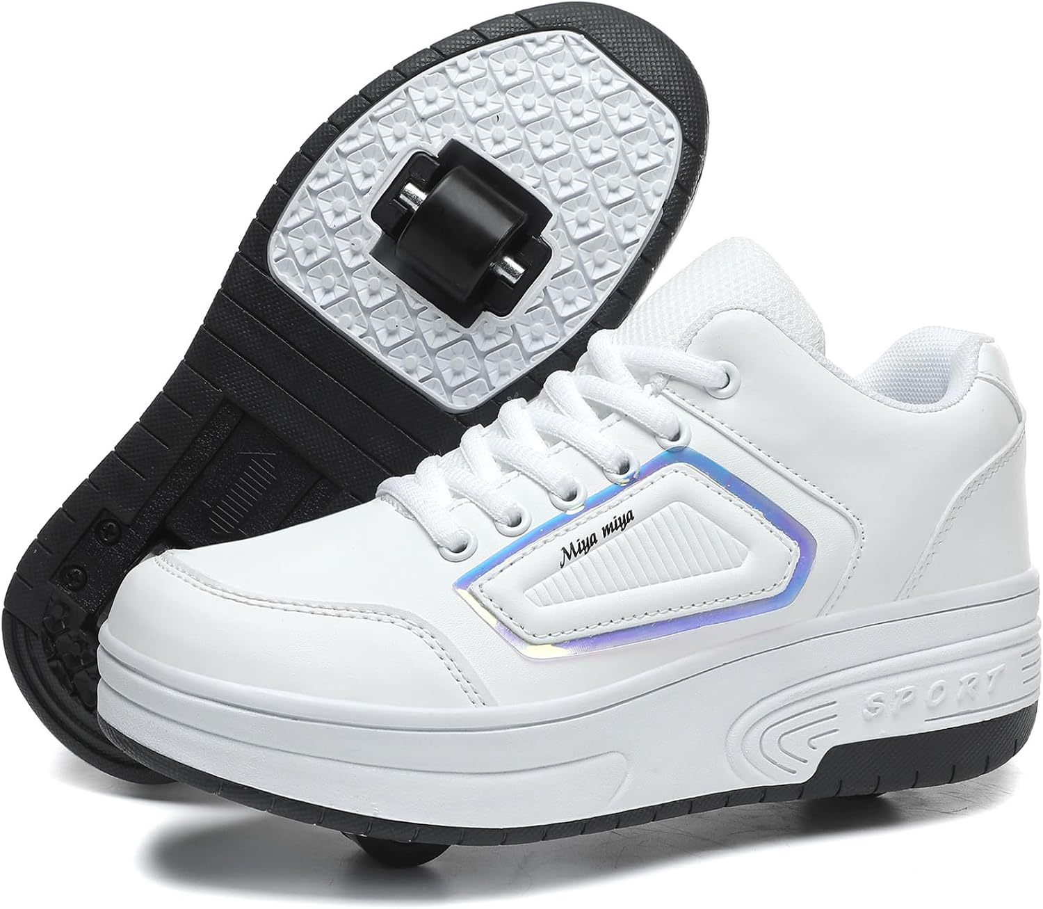 HOVERKICKES Kids Roller Skate Shoes with Wheels Roller Sneakers for...