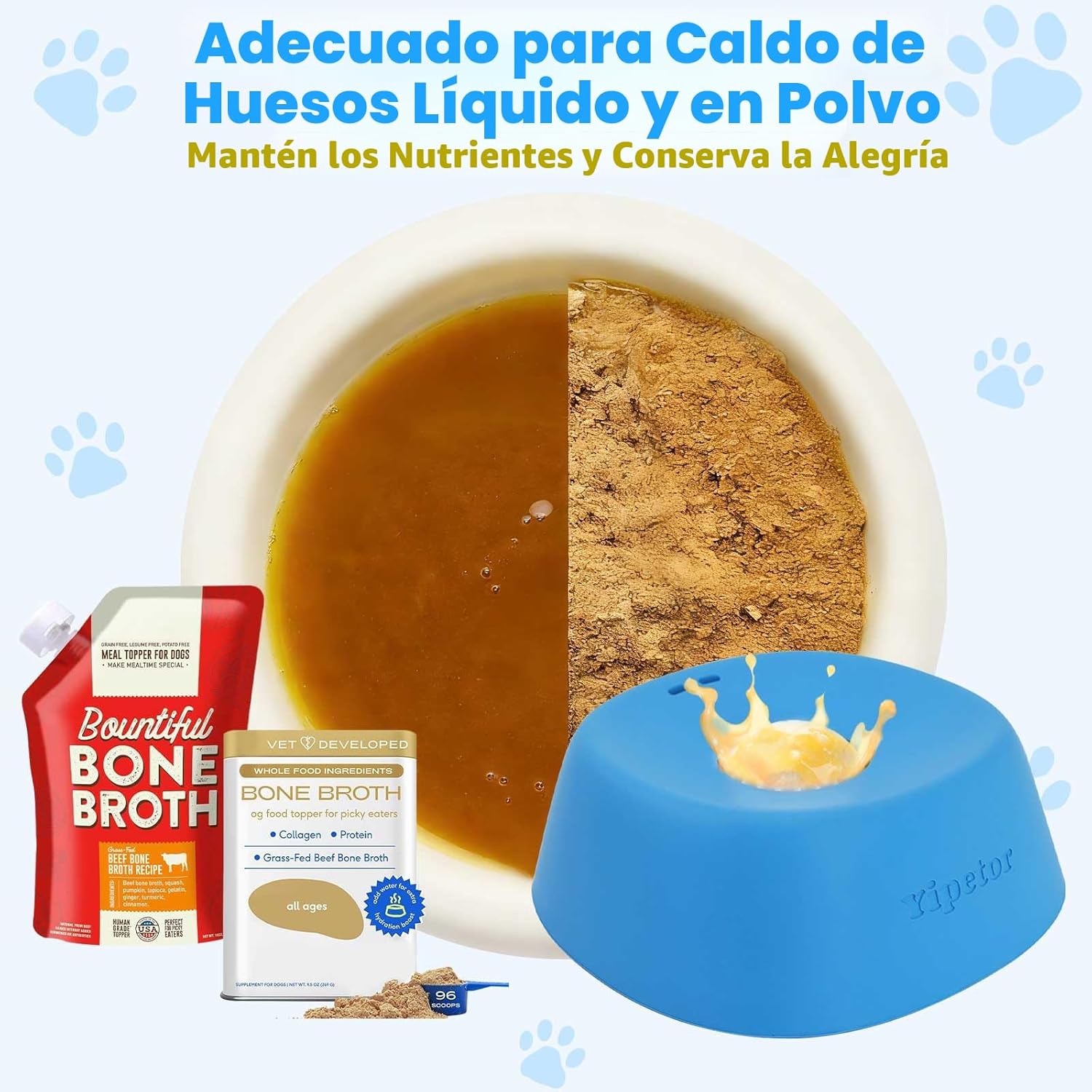 Yipetor Cuencos de alimentación lenta para perros para golosinas lí...