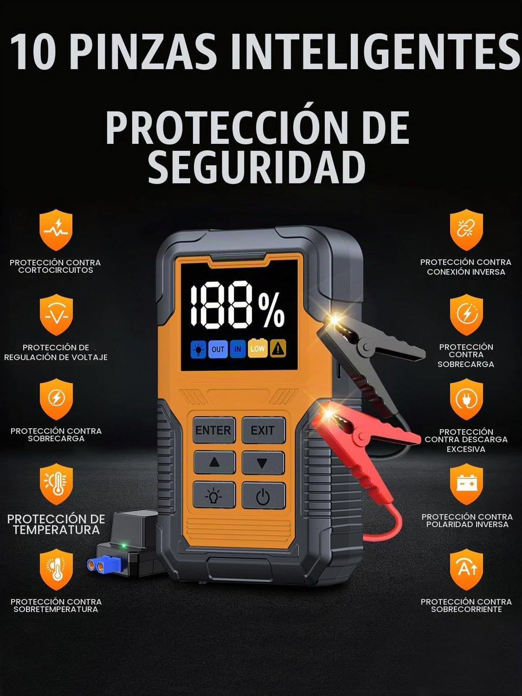 Arrancador de batería de automóvil con escáner OBD2 7000A para todo...