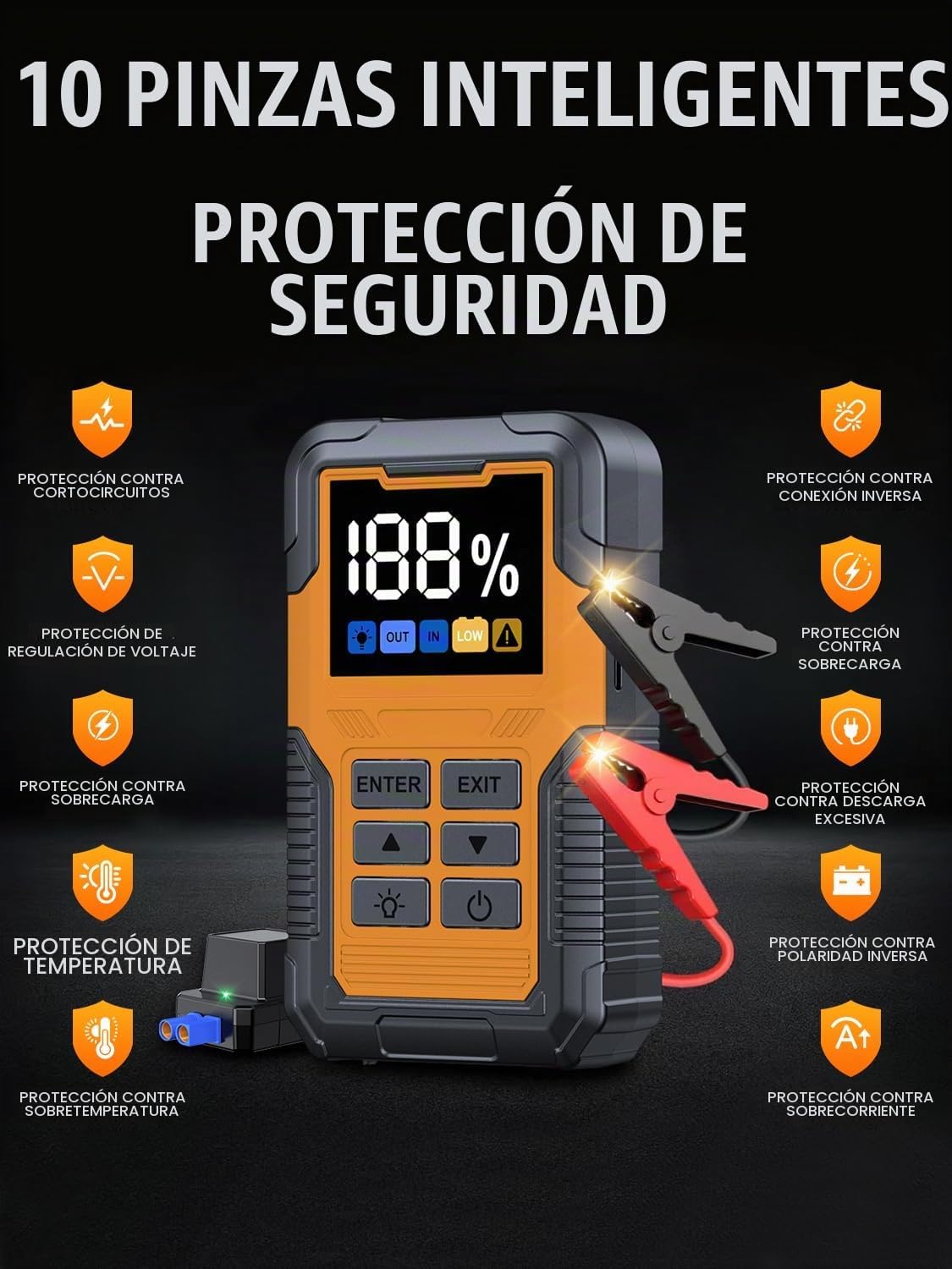 Arrancador de batería de automóvil con escáner OBD2 7000A para todo...