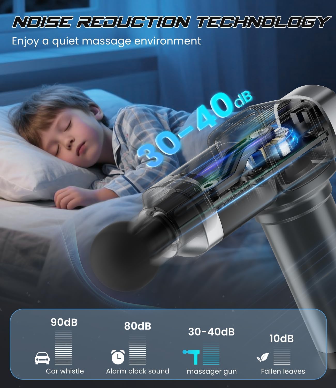 CAMEFER Deep Tissue Massage Gun, Portable Percussion Muscle Massage...