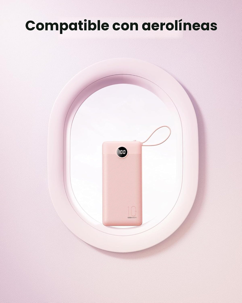 Coowisty Cargador de teléfono portátil, banco de energía delgado de...
