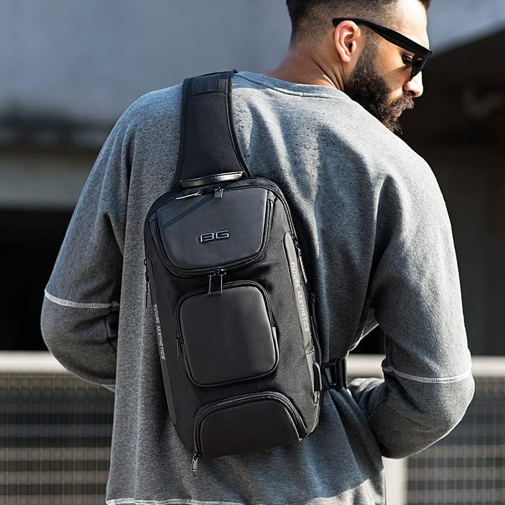 BANGE Bolso bandolera, mochila cruzada impermeable, bolsa de hombro...