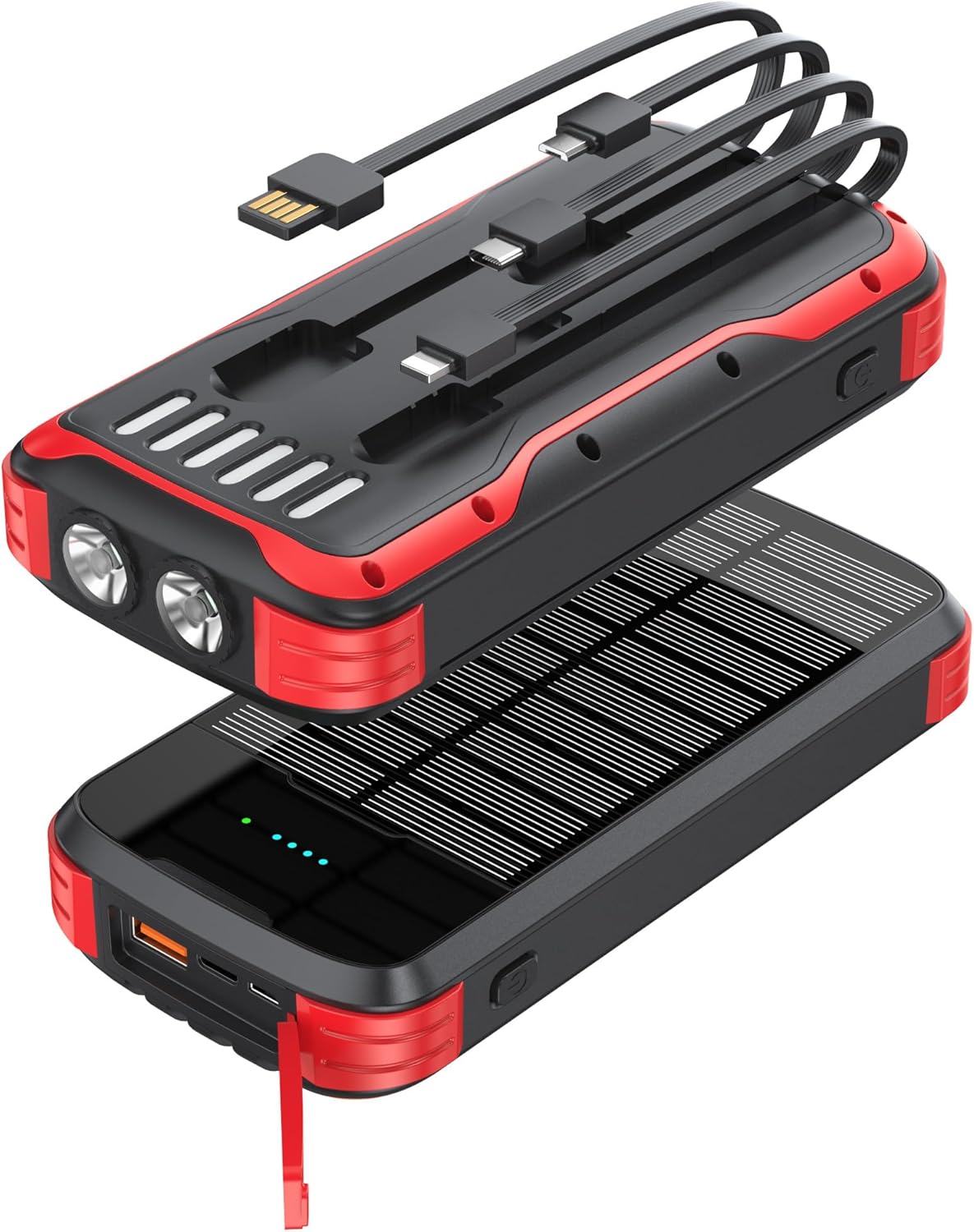 MINRISE Cargador solar, cargador portátil de 40000 mAh, PD de 20 W,...