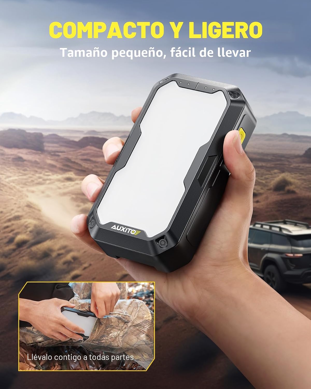 AUXITO Arrancador de Batería, Arrancador de batería de coche de 500...