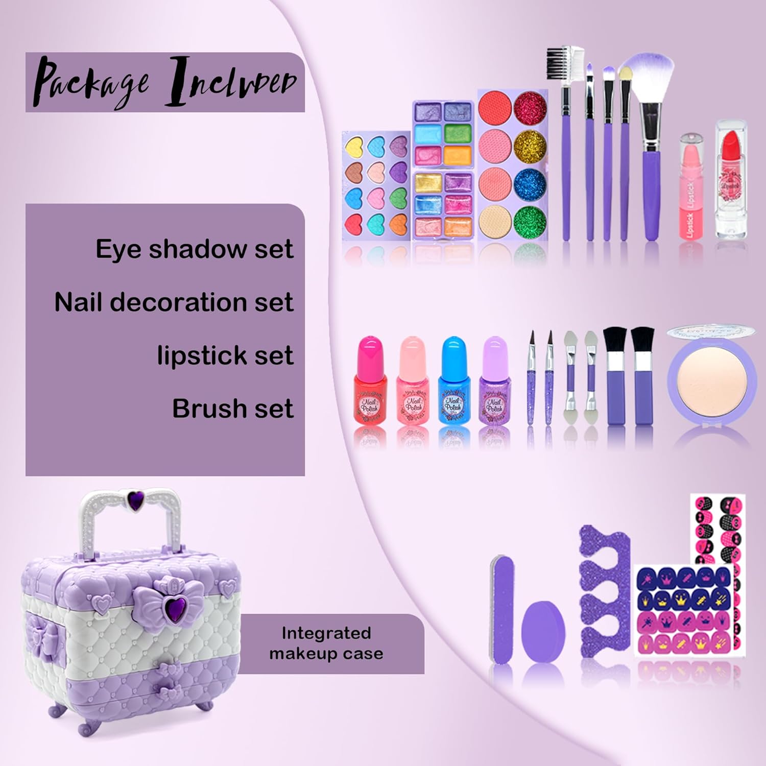 Juegos de maquillaje para niñas \u2013 Kit de maquillaje para niñas...
