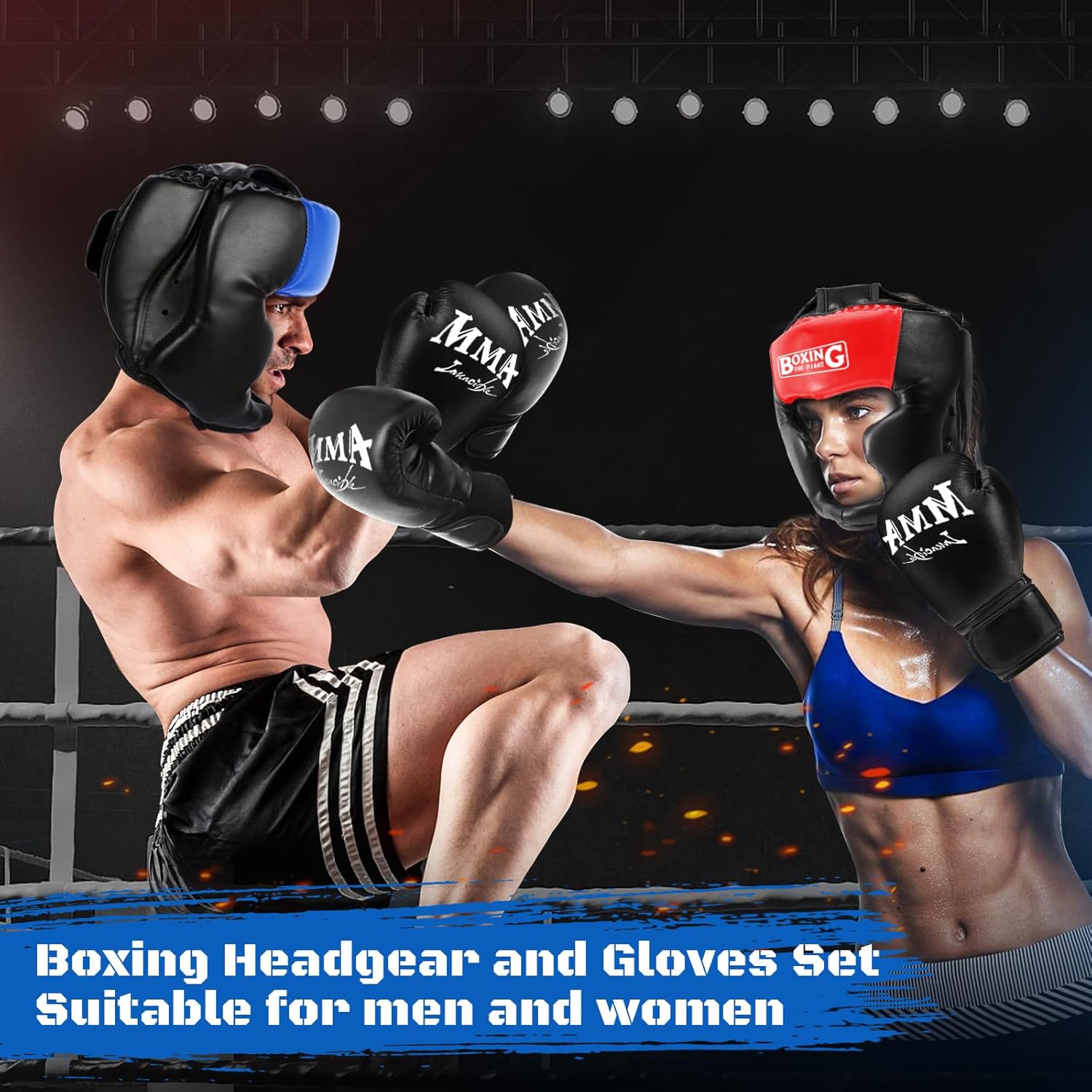 YORWHIN Protector de cabeza de combate con guantes - Casco de segur...