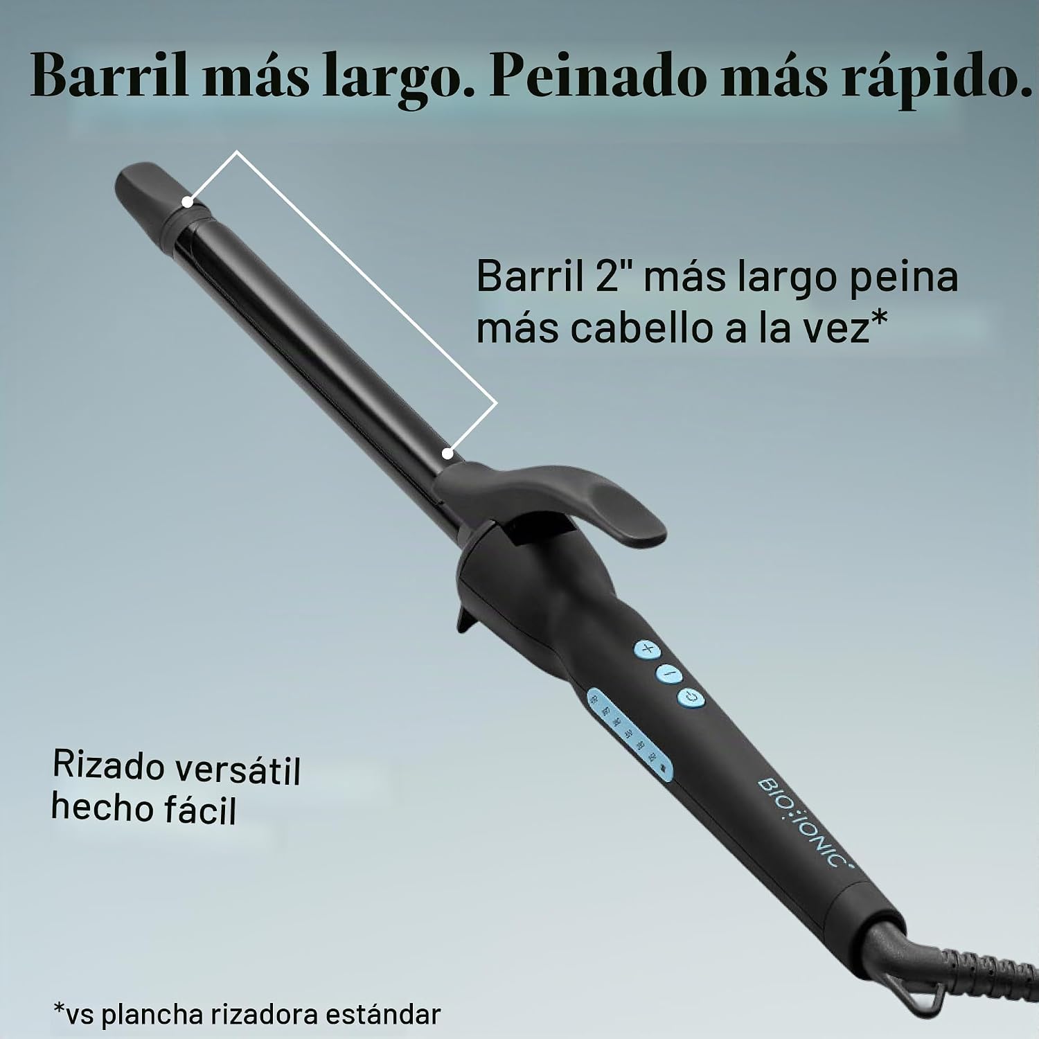 Bio Ionic Rizador de Cilindro Largo, Rizador de Pelo con Tecnología...