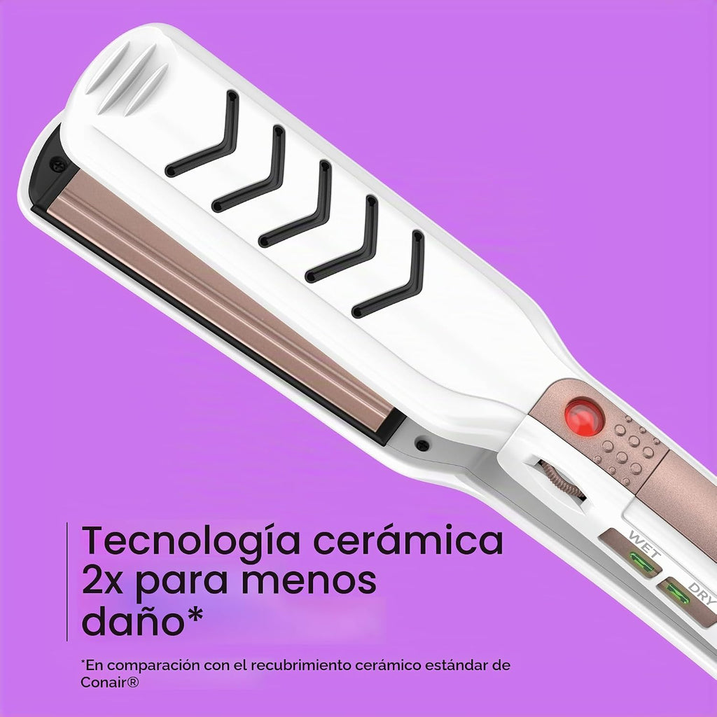 Conair Plancha de Cerámica Doble, Alisadora de Cabello de 1 1\/2 Pu...