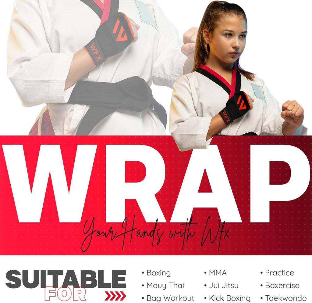 WFX - Guantes de mano para niños y jóvenes de boxeo, interiores, co...