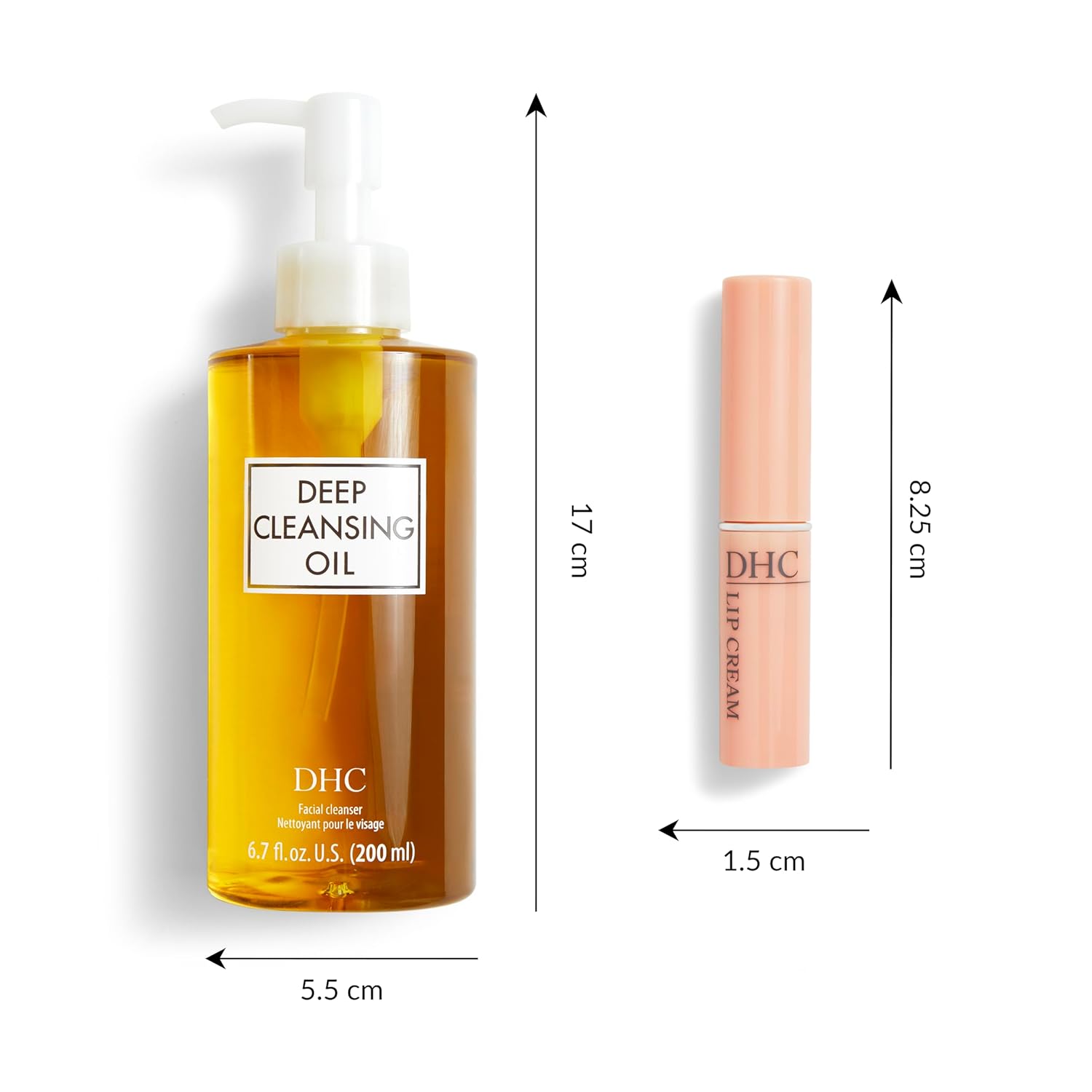 DHC Aceite limpiador profundo y crema de labios, aceite limpiador f...