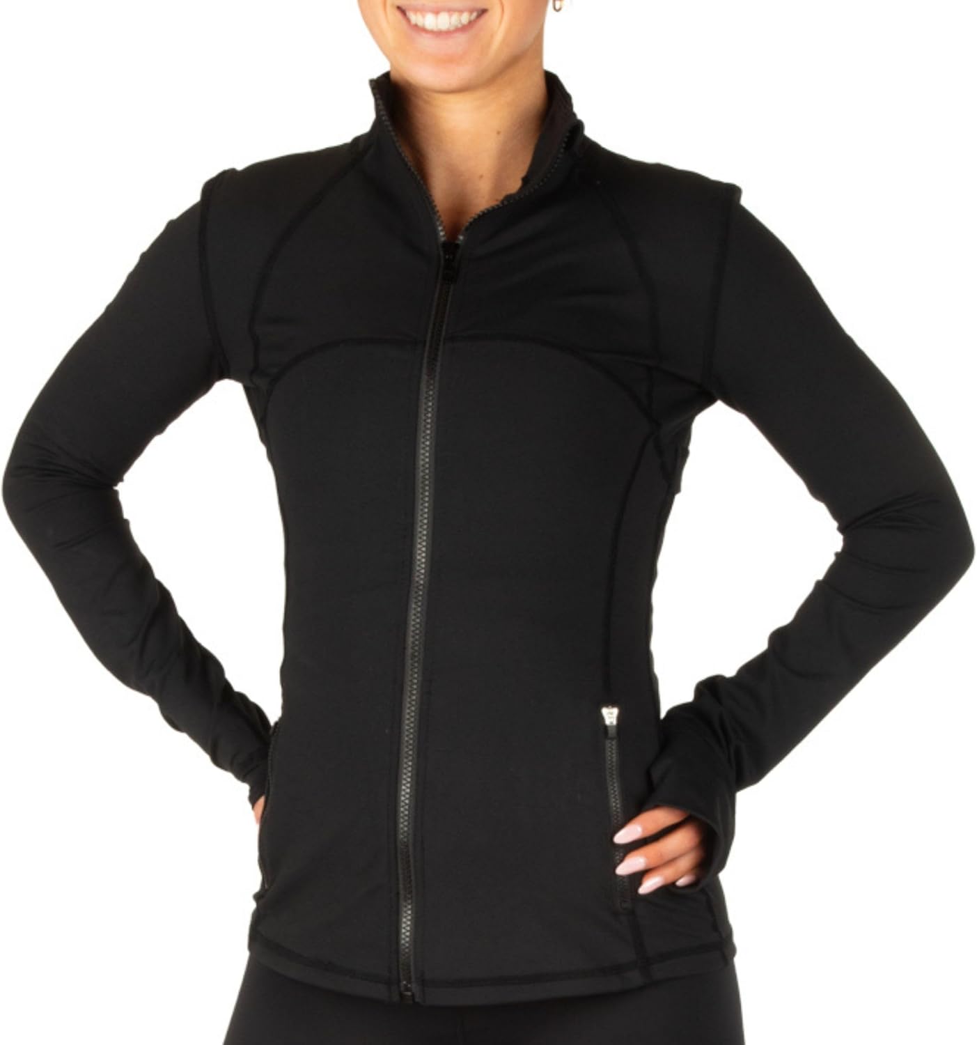 CRS Cross Chaqueta de calentamiento para patinaje sobre hielo. Crem...