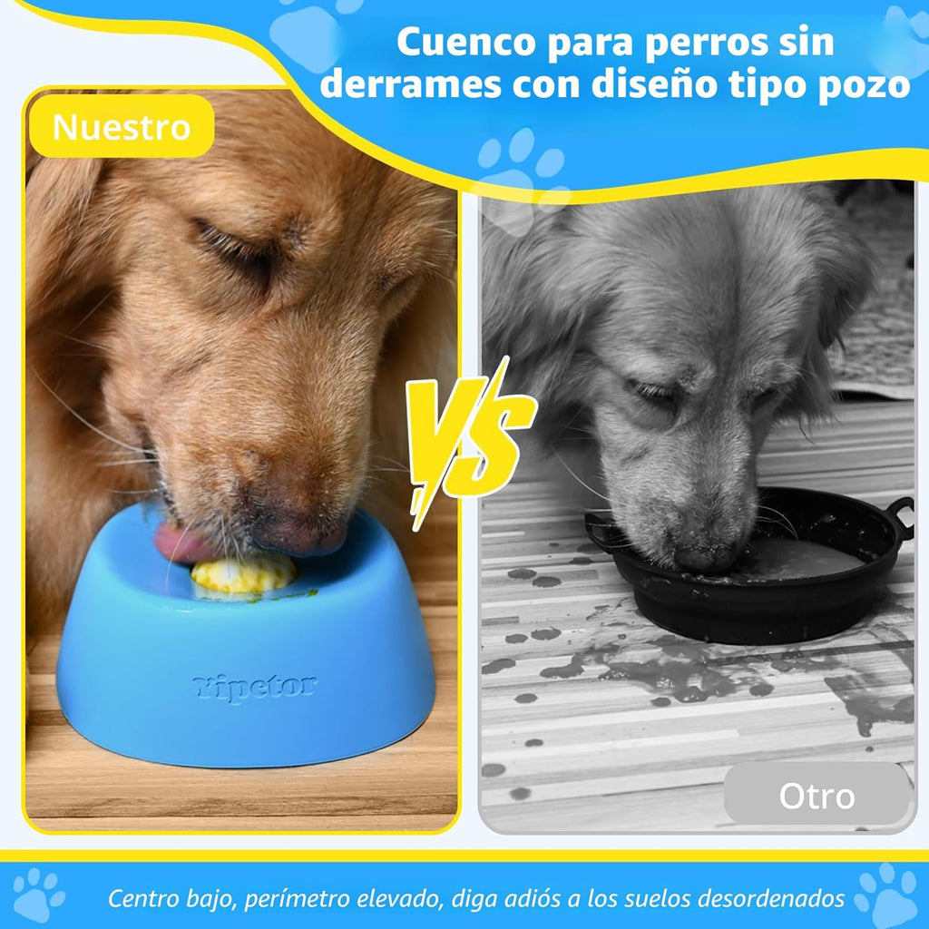 Yipetor Cuencos de alimentación lenta para perros para golosinas lí...