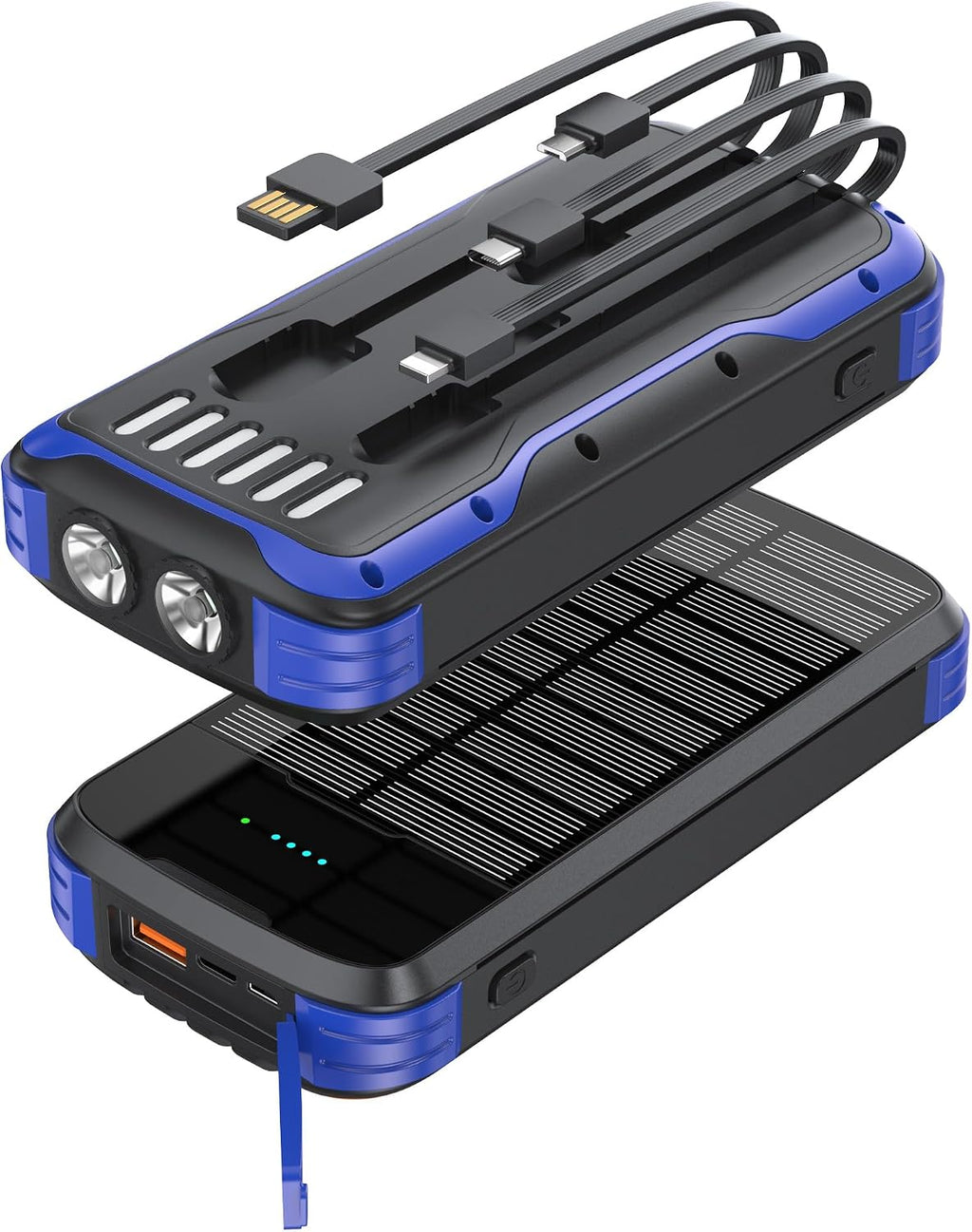 MINRISE Cargador solar, cargador portátil de 40000 mAh, PD de 20 W,...