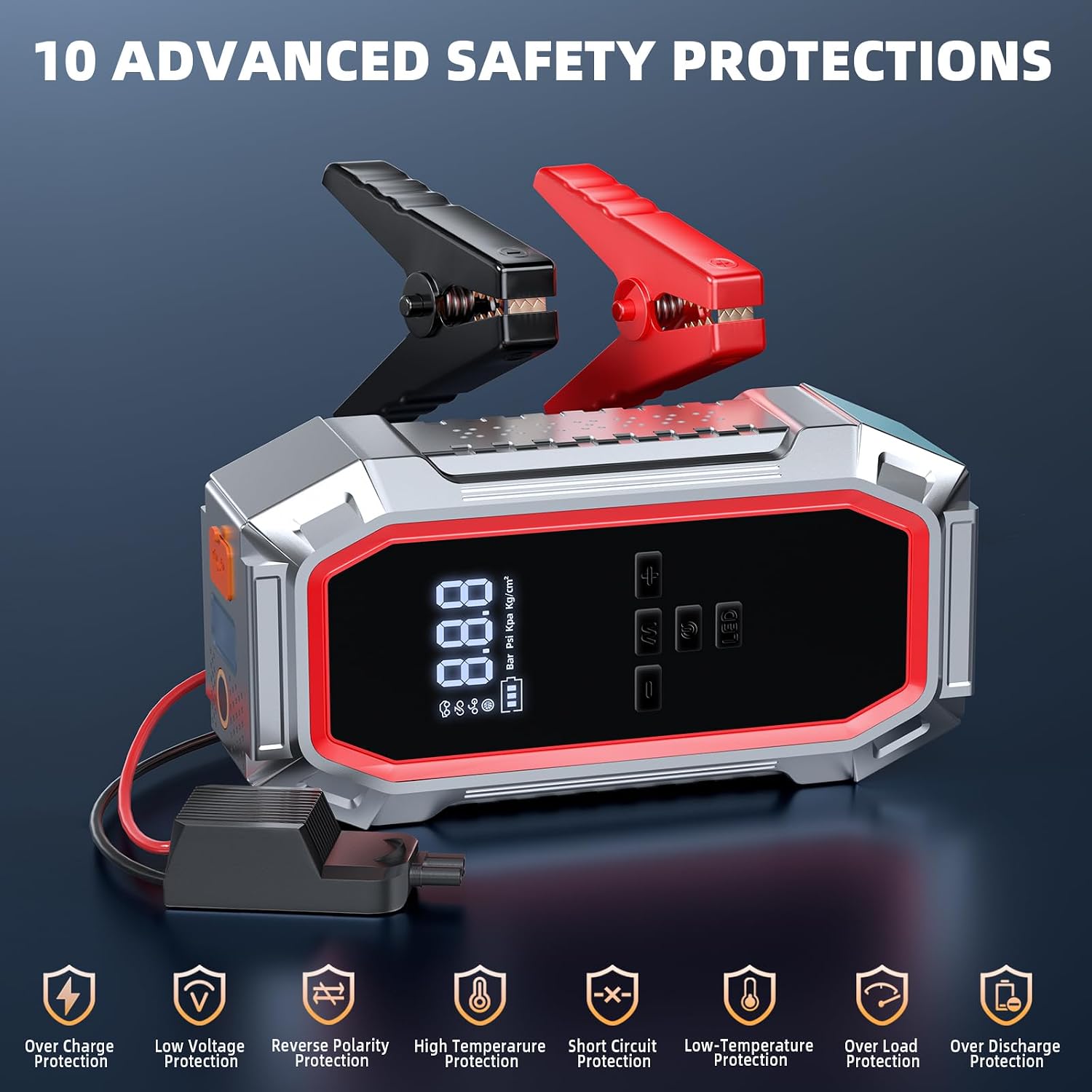 Arrancador con compresor de aire de 160 PSI para baterías de vehícu...