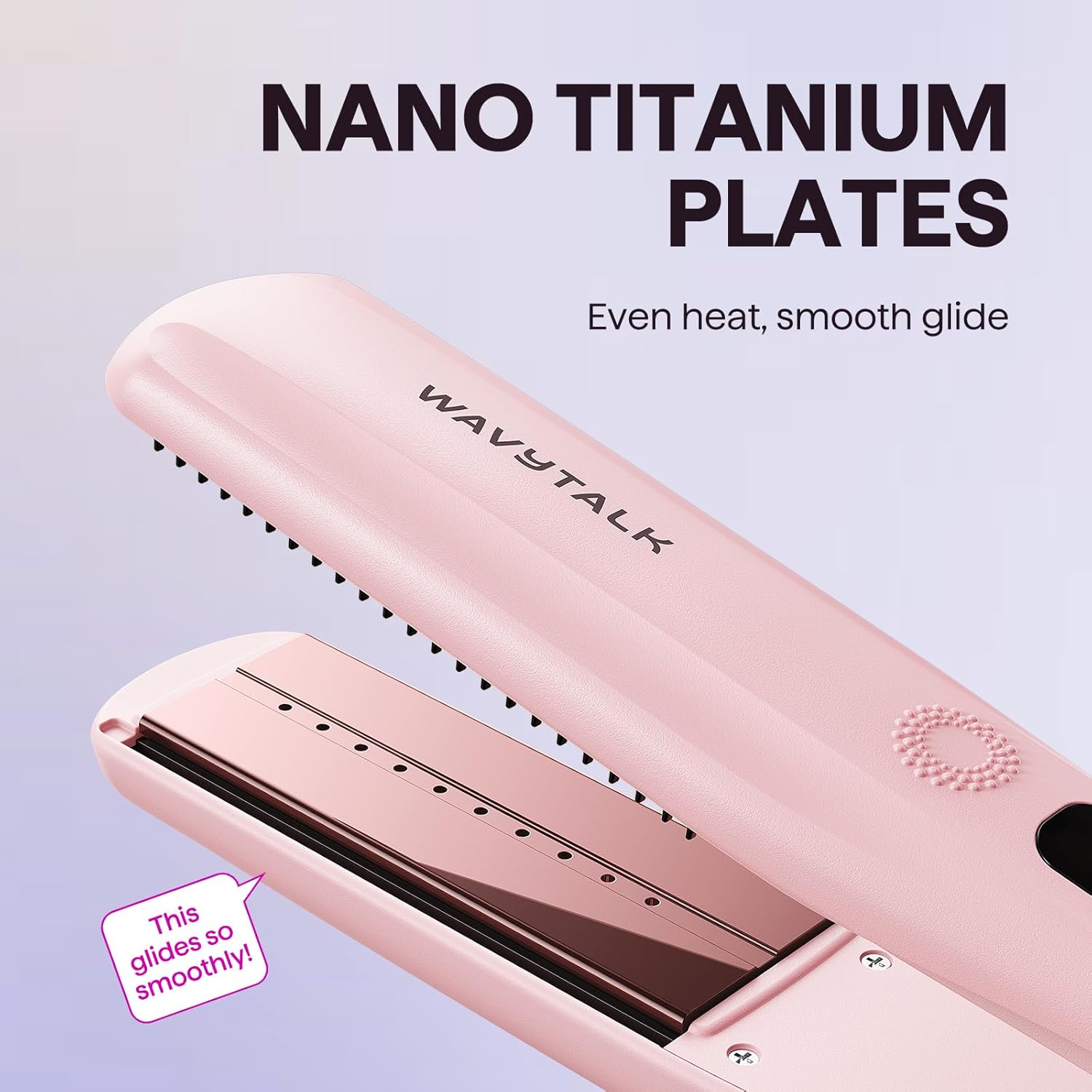 Wavytalk Plancha de pelo a vapor, sesión de vapor, reduce el daño,...
