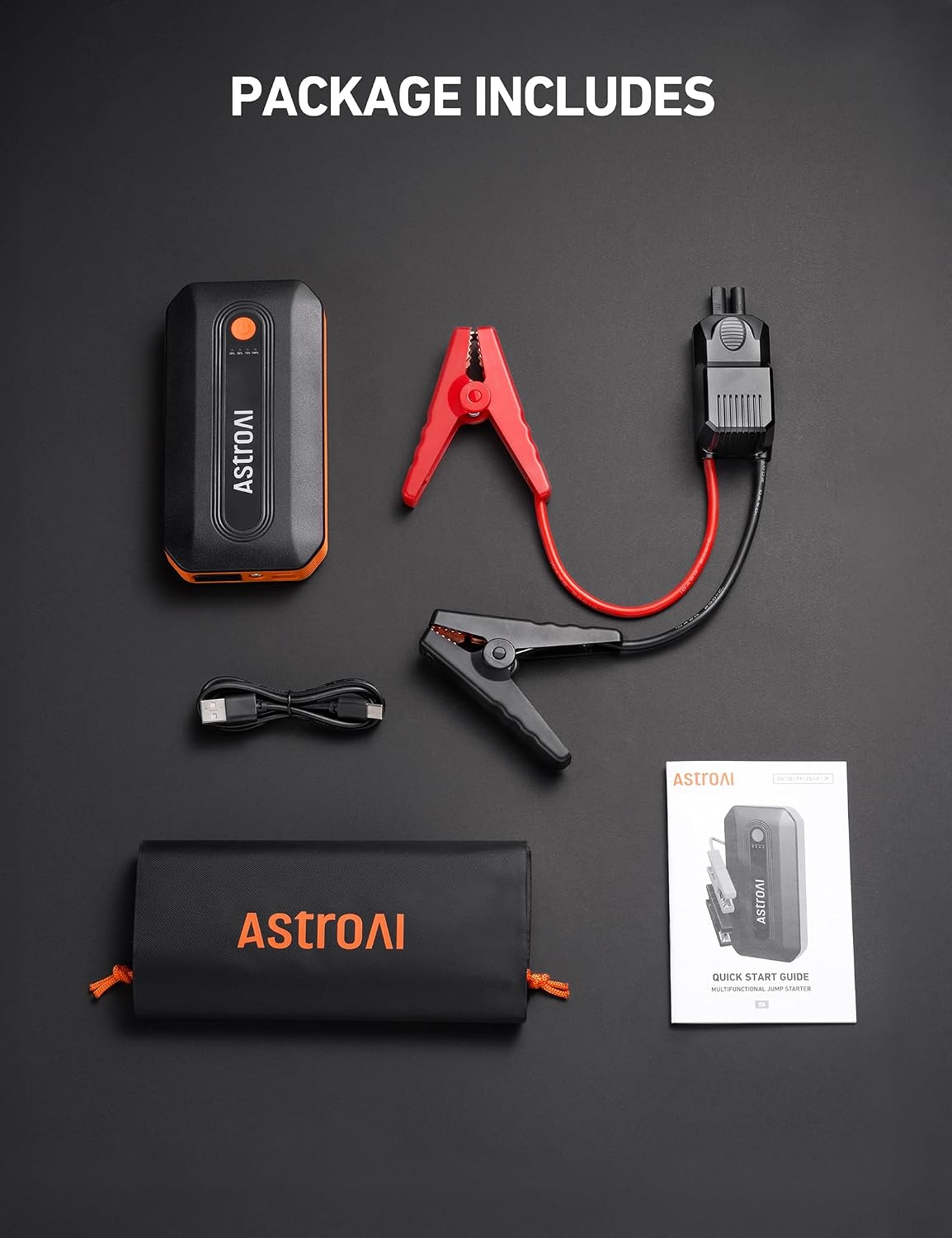 AstroAI B8 3000A - Arrancador de Batería de Coche, Paquete de Bater...