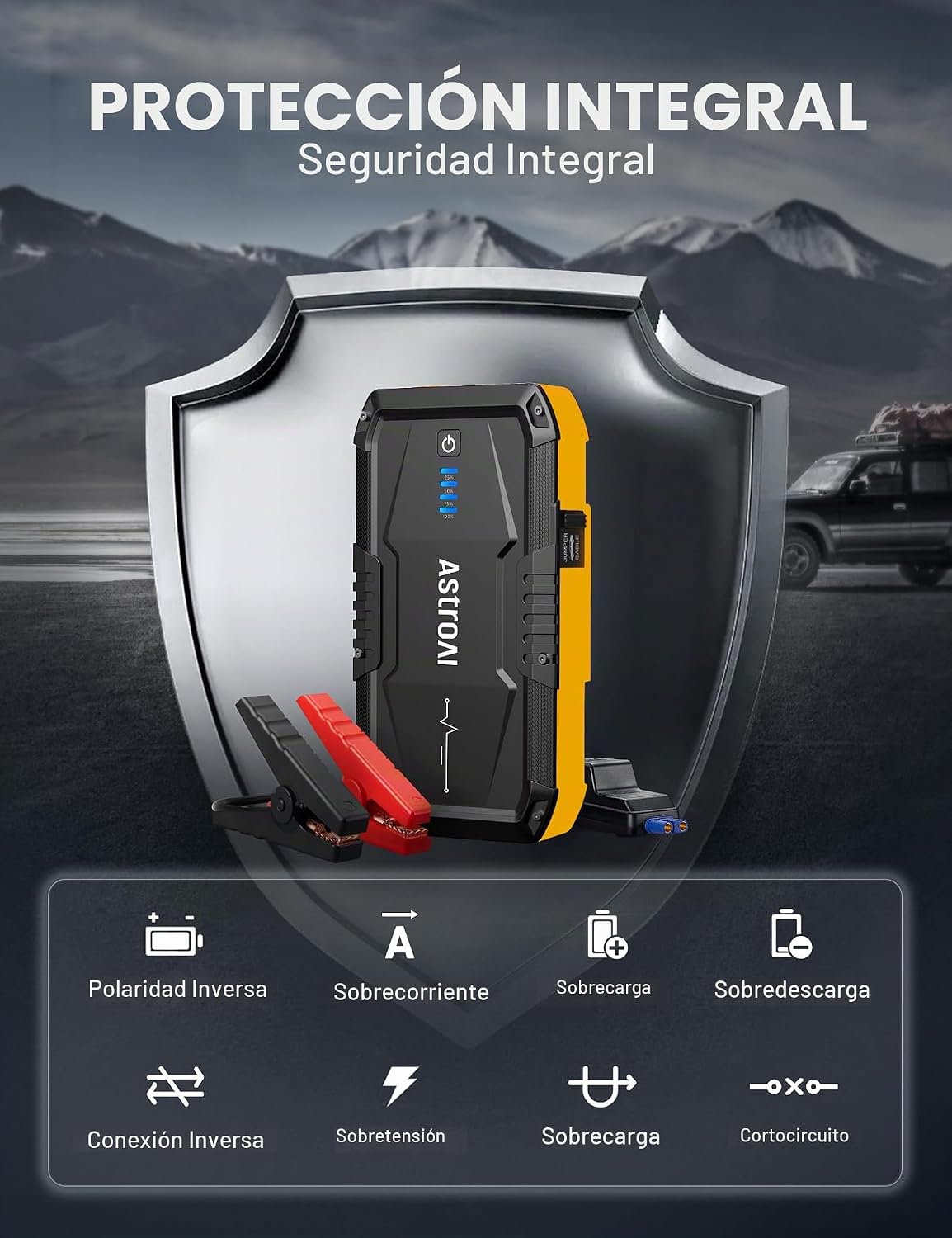 AstroAI S8 Arrancador de Batería de Coche, Paquete de Batería de Ar...