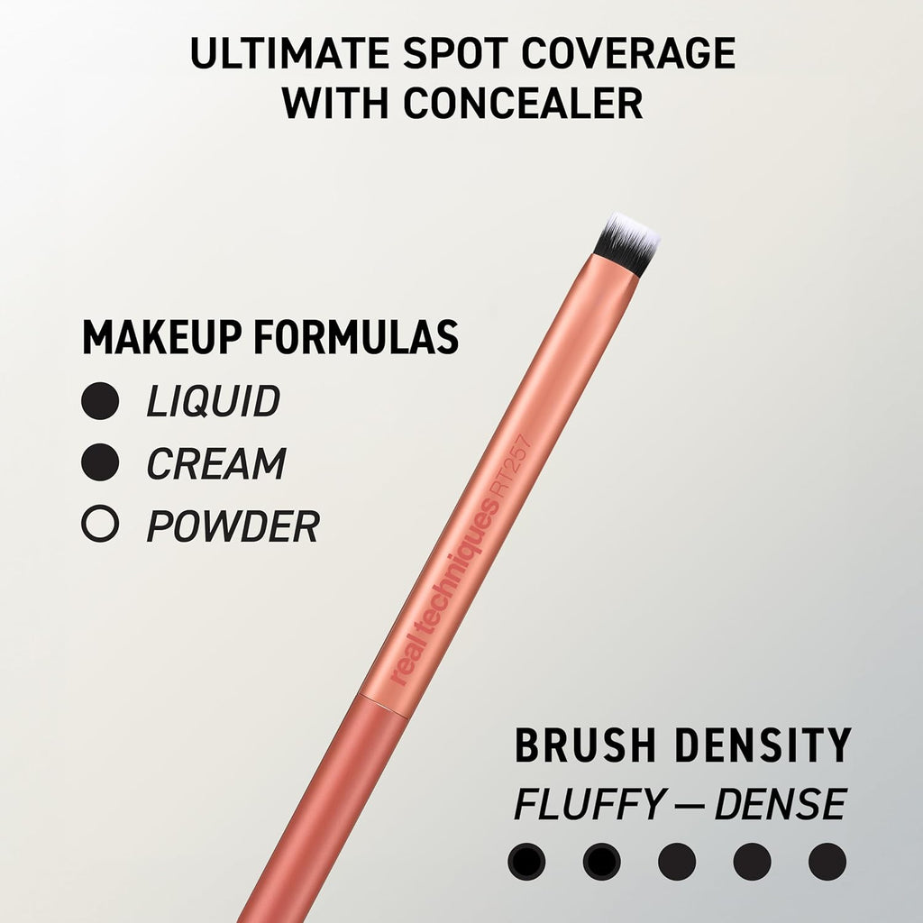 Real Techniques Juego de 4 brochas de maquillaje para base facial,...