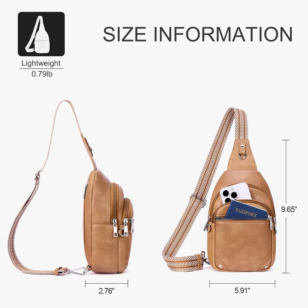 Lexiyat Bolsos de Cadera Antirrobo para Mujeres, Bolso de Pecho par...