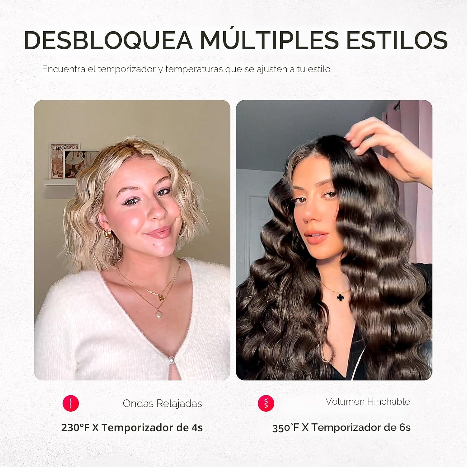 Rizador de Cabello Ondulador de TYMO ROVY - Varita Onduladora de Pl...