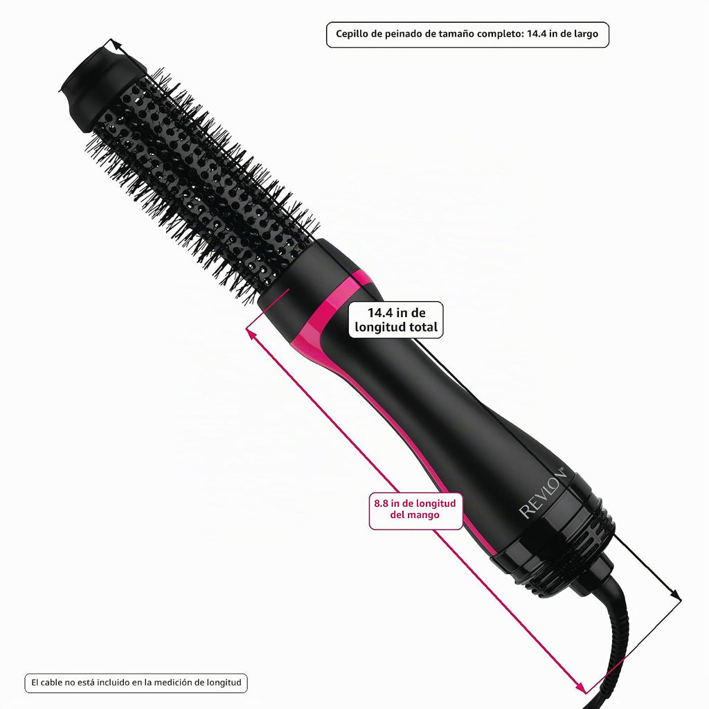 REVLONSecador de cepillo redondo de un paso 1-1 \/ 2 "de una et...
