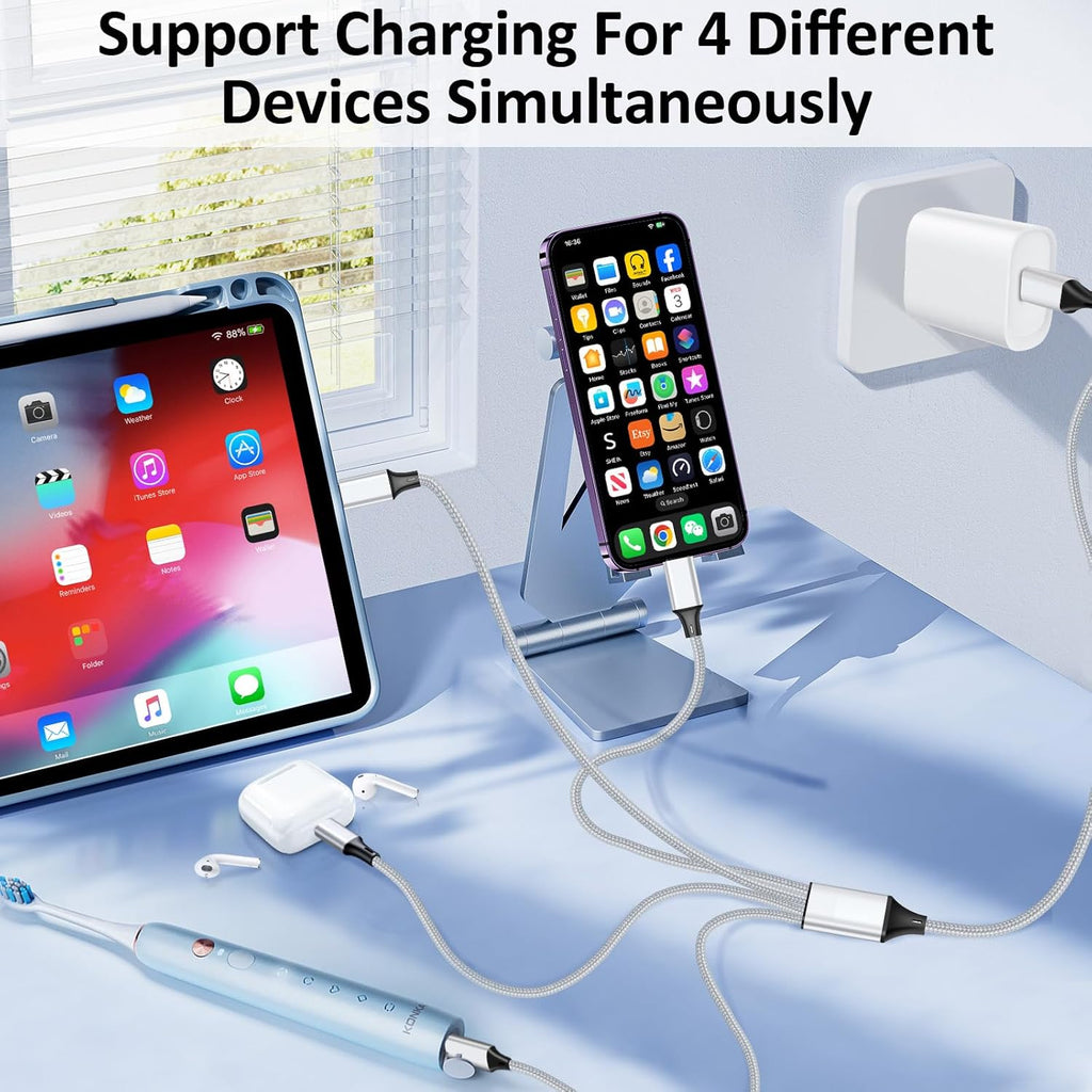 SVEUC Cable divisor USB C Splitter de carga múltiple, USB A\/C a US...