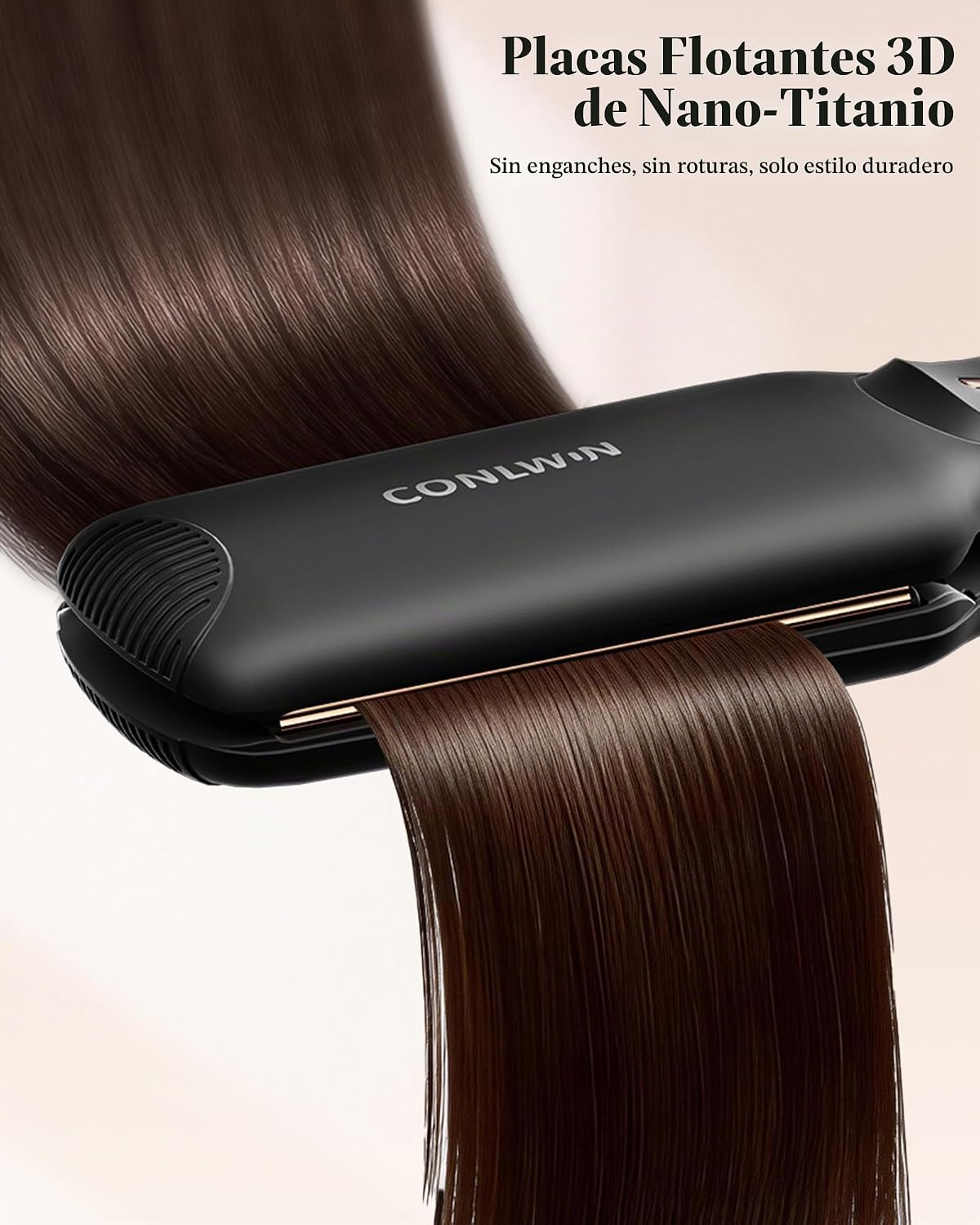 CONLWIN - Plancha plana de titanio de 1.75 pulgadas con infrarrojos...