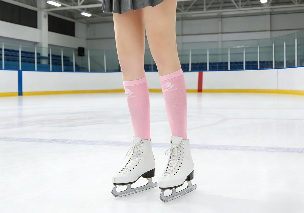 Calcetines sin costuras para patinaje artístico: diseño de puntera...