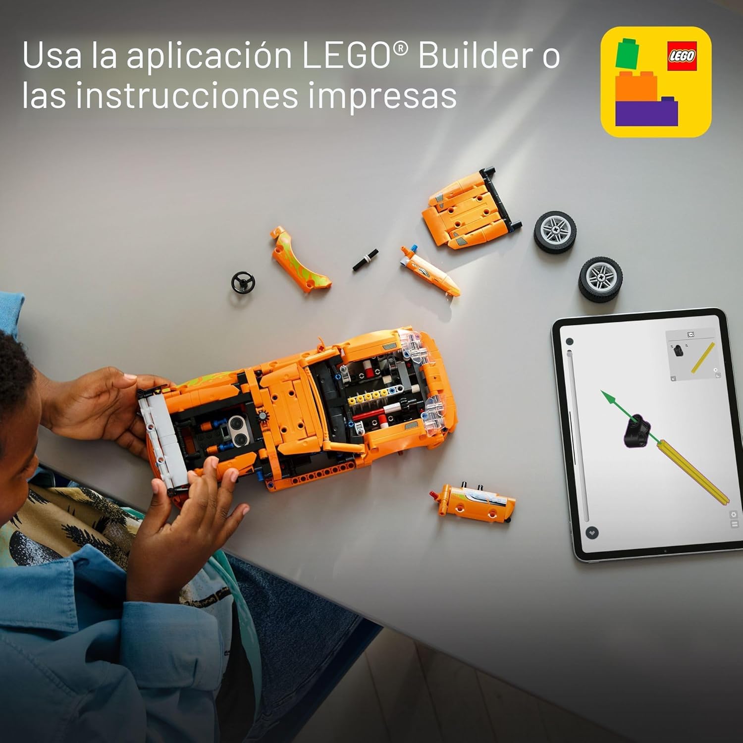 LEGO Technic Fast and Furious Toyota Supra MK4 Kit de construcción...