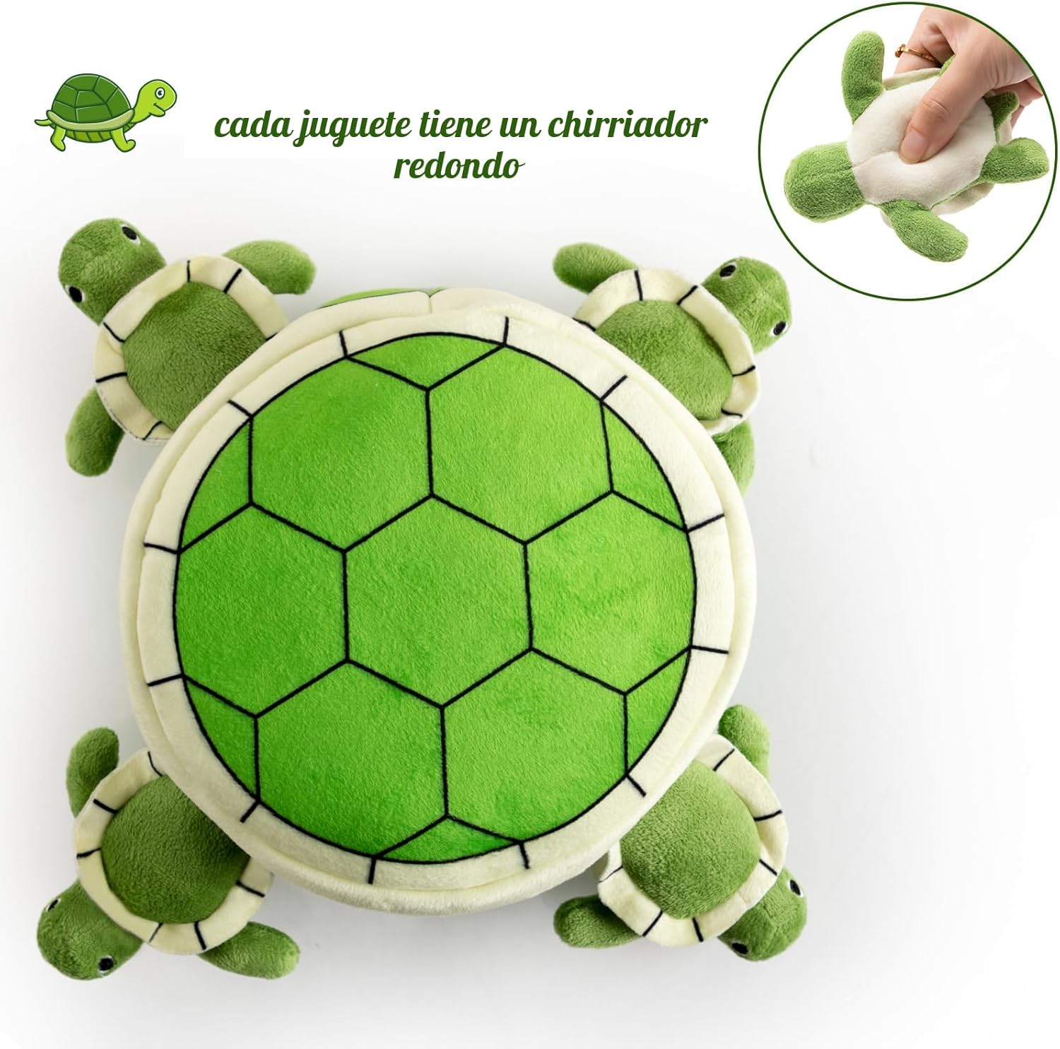 Hollypet Juguete Chirriante para Perros, Juguetes de Peluche Intera...